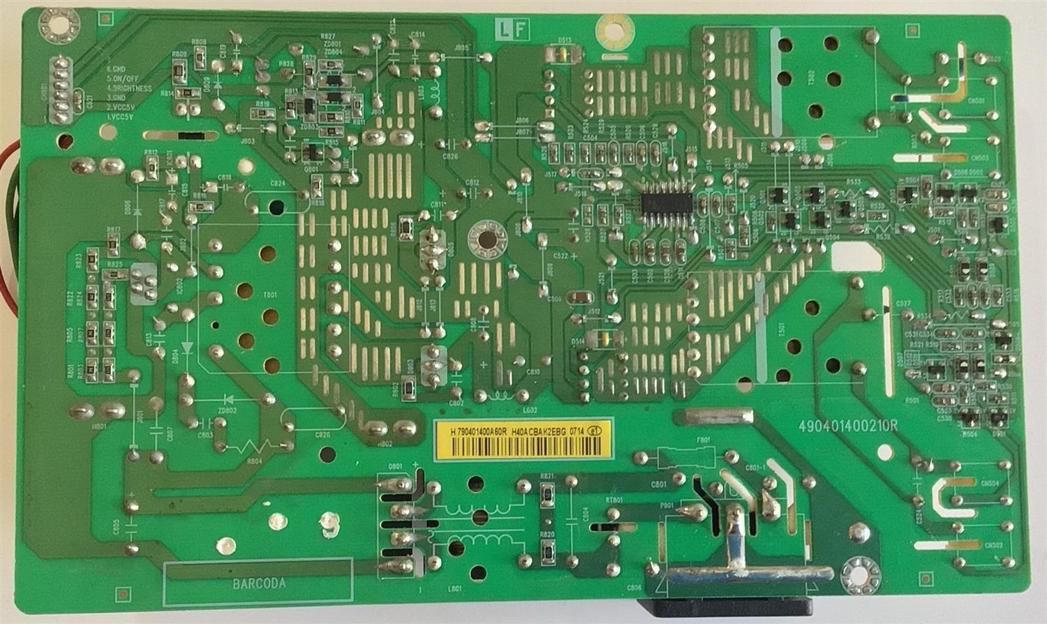 FUENTE PARA MONITOR ACER / NUMERO DE PARTE 790401400A60R / 490401400210R / PANEL LM170E01(TL)(BB) / MODELO AL1706 A - Imagen 4
